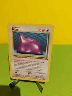 Ditto 18/62 - Fossil - Non Holo Rare – WOTC Pokemon Card TCG - LP - Image 3