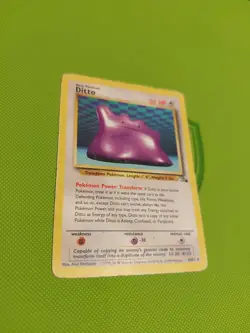 Ditto 18/62 - Fossil - Non Holo Rare – WOTC Pokemon Card TCG - LP - Image 5