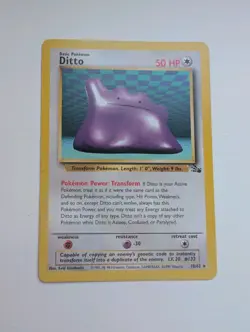 Pokemon TCG Card - Ditto 18/62 Fossil Set 1999 Rare Non-Holo - Image 1
