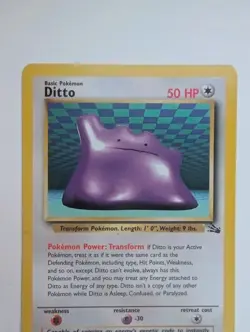 Pokemon TCG Card - Ditto 18/62 Fossil Set 1999 Rare Non-Holo - Image 2