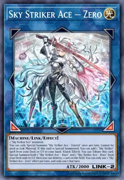 Yugioh DUAD-EN049 - Sky Striker Ace = Zero - Secret Rare - Image 1