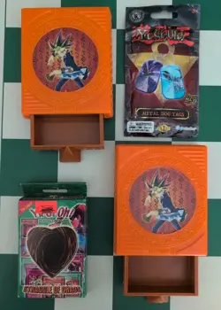 2006 Yu-Gi-Oh! ~ McDonald's Deck Boxes (x2) + STRAGGLE OF CHAOS + Dog Tags #RPG - Image 1