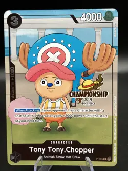 Tony Tony Chopper P-065 Championship Tournament Promo One Piece Card English - Image 1