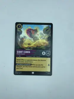 Disney Lorcana Archazia's Island 57/204 Giant Cobra Ghostly Serpent Non-foil - Image 1