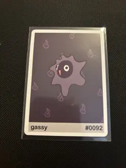 Pookiemoot Gassy #0092 Gastly Parody Card Fan Art Derpy - Image 1