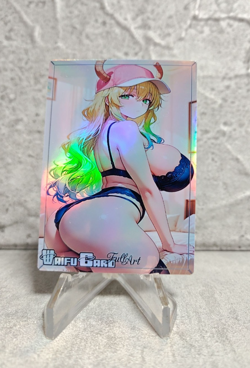 Lucoa Trading Card Waifu Goddess Story Anime Girl holo Karte Manga Full Art - Image 1
