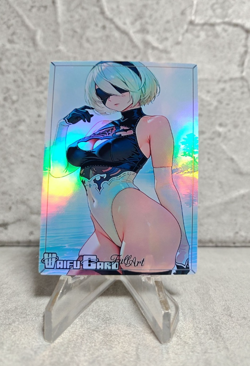 Nier Automata Trading Card Waifu Goddess Story Anime Girl holo Karte Manga Full - Image 1