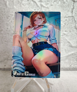Nobara Trading Card Waifu Goddess Story Anime Girl holo Karte Manga Full Art - Image 1
