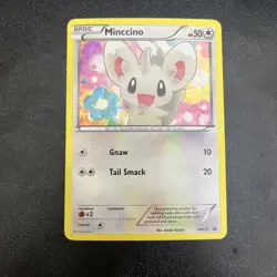 Pokemon TCG Minccino BW13 Cracked Ice Holo Black Star Promo Card - Image 1