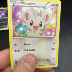 Pokemon TCG Minccino BW13 Cracked Ice Holo Black Star Promo Card - Image 2