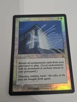 MTG Foil Replenish Urza's Destiny White Sorcery MTG Card 1999 Jim Nelson - Image 1