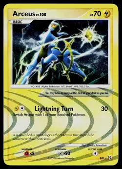 Pokemon Card - Arceus 2009 Arceus AR6 Holo Rare - Image 1