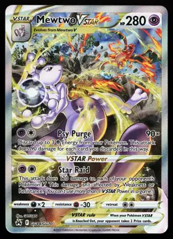 Mewtwo VSTAR GG44/GG70 Ultra Rare Crown Zenith Pokemon Card - Image 1