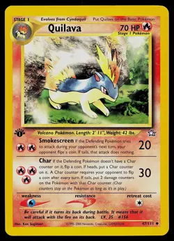 Pokemon Card - Quilava Neo Genesis 47/111 Uncommon 1st Edition - Image 1
