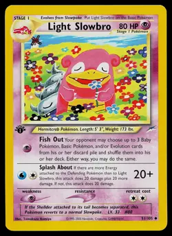 Pokemon Card - Light Slowbro Neo Destiny 51/105 Uncommon 1st Edition - Image 1