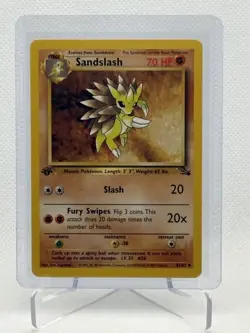 Sandslash | 41/62 | Fossil | 1st Edition | Pokemon Card | NM - Image 1