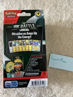 Pokemon TCG Miraidon ex Battle Deck 60 Card Ready-to-Play Theme Deck Sealed - Image 2