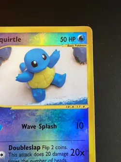 Pokemon Card- Squirtle -Expedition-Reverse Holo-131/165-Rare-ENG-Played - Image 5