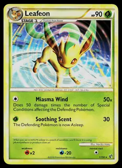 Pokemon Card - Leafeon Undaunted 17/90 Rare - Image 1