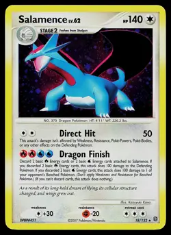 Pokemon Card - Salamence Secret Wonders 18/132 Holo Rare - Image 1