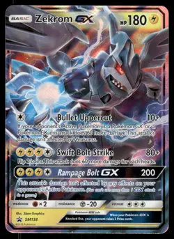 Pokemon Cards Zekrom GX SM138 Sun & Moon Promo Holo Promo LP - Image 1
