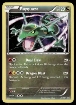 Pokemon Cards Rayquaza XY141 XY Promo Holo Promo LP - Image 1