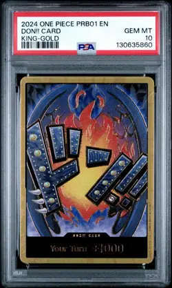 2024 ONE PIECE PRB01-PREMIUM BOOSTER ONE PIECE CARD THE BEST DON!! CARD PSA 10 - Image 1