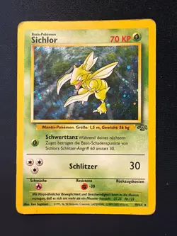 Scyther 10/64 Holo Pokemon Card Jungle Set German - Image 1