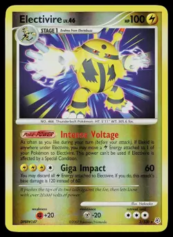 Pokemon Card - Electivire Diamond and Pearl 3/130 Rare Reverse Holo STAMPED - Image 1