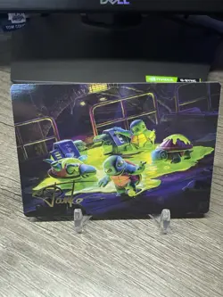 The Ooze Art Card MTG Art Series: Teenage Mutant Ninja Turtles 18/54 GOLD Signed - Image 1