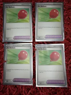 4x Air Balloon (Playset) 079/086 - NM Condition - Non-Foil Pokemon Cards - Image 2