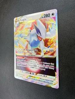 Pokemon TCG Lugia VSTAR 139/195 SWSH Silver tempest Holo Ultra Rare Card - Image 3