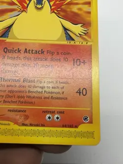 Typhlosion 64/165 Non-Holo Rare Card Expedition Base Set (Near Mint condition) - Image 3