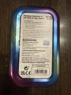 *EMPTY* Pokemon Prismatic Mini Tin - Jolteon - COIN+ART CARD. NO PACKS! - Image 2