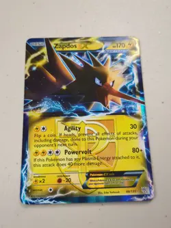 Zapdos EX - 48/135 - Full Art Ultra Rare Plasma Storm Set - Pokemon Card - NM - Image 1