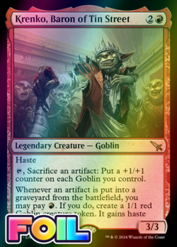 x1 Krenko, Baron of Tin Street MKM MTG 135 FOIL RARE M/NM 1x - Image 1