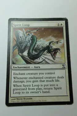MTG Spirit Loop x1- -Time Spiral-Mod/Hvy Play - Image 1