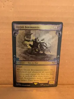 Mtg. Orcish Bowmasters. Showcase Scrolls. Lord Of The Rings. NM Foil - Image 1