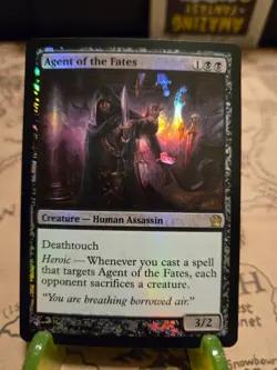 MTG Agent of the Fates Theros Foil Rare NM - Image 1