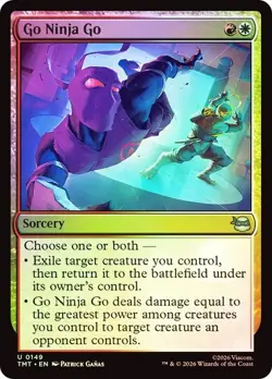 NM Foil Go Ninja Go, MTG, TMNT, Magic the Gathering, 149 - Image 1
