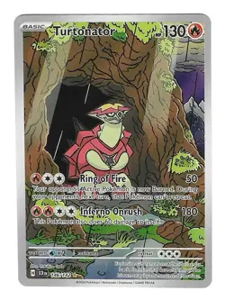 Pokemon Turtonator #146/142 English Stellar Crown Illustration Rare - Image 1