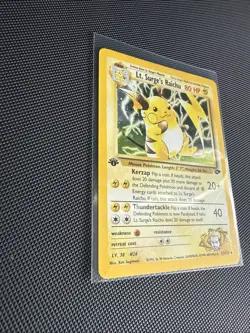 Lt. Surge's Raichu - 1st Edition Holo - 11/132 Gym Challenge - Pokemon - 2000 - Image 2