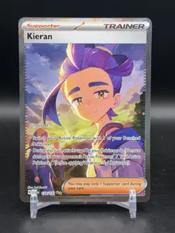 Kieran 174/131 Pokemon Prismatic Evolutions Special Illustration Rare NM - Image 1