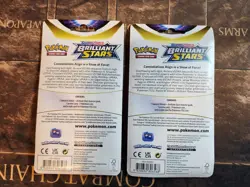 Brilliant Stars Eevee/Flapple Lot of 2 Single pack Checklane Blister Set Booster - Image 2
