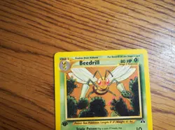 2001 Pokemon 1st edition Neo Discovery Beedrill card, near mint, mint condition - Image 2