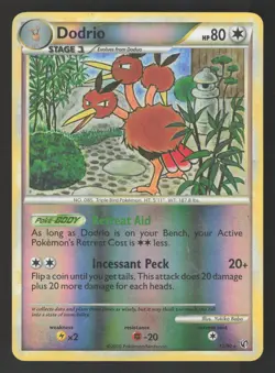Dodrio 11/90 Reverse Holo Pokemon Undaunted - Image 1