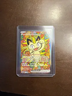 Pokemon Meowth ex Full Art Holo SIR 121/088 Perfect Order Set - Image 2