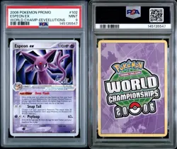 PSA 9 - Espeon ex 102/115 World Championship 2006 Promo - Image 3