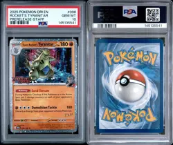 PSA 10 - Team Rocket’s Tyranitar Staff Stamped 096/182 Destined Rivals Pokemon - Image 3