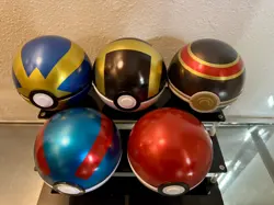 Pokemon Pokeball Tins Great, Ultra, Luxury, Quick Ball Lot Of 5 - Image 1